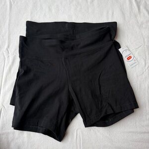 2 Pack Jockey Women's Essential Black Bike Shorts